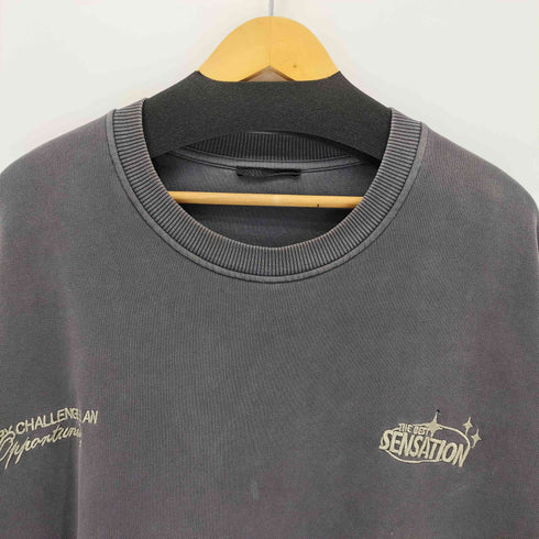 ザラ ZARA コンビネーションプリント柄スウェットシャツ メンズ XL