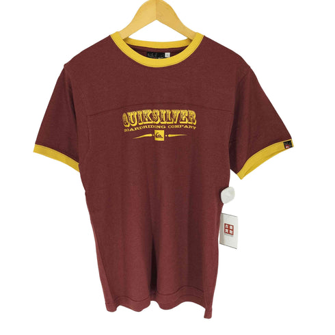 クイックシルバー Quiksilver フロントロゴプリントリンガーTシャツ メンズ JPN:L