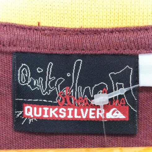 クイックシルバー Quiksilver フロントロゴプリントリンガーTシャツ メンズ JPN:L