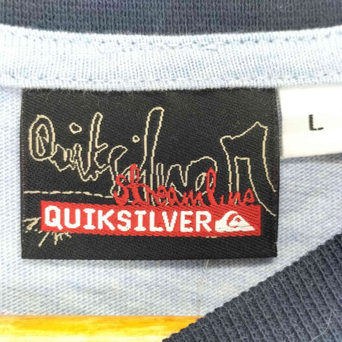 クイックシルバー Quiksilver フロントロゴプリントリンガーTシャツ メンズ JPN:L