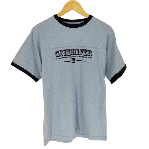 クイックシルバー Quiksilver フロントロゴプリントリンガーTシャツ メンズ JPN:L