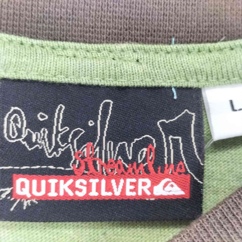 クイックシルバー Quiksilver フロントロゴプリントリンガーTシャツ メンズ JPN:L