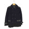 コムサイズム COMME CA ISM lamb leather 羊革 レザー切り替え ピーコート メンズ JPN:L