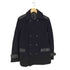 コムサイズム COMME CA ISM lamb leather 羊革 レザー切り替え ピーコート メンズ JPN:L