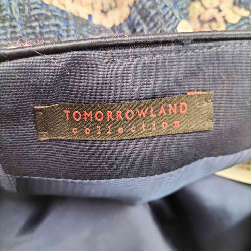トゥモローランドコレクション TOMORROWLAND collection フルールボーダー タイトストレートスカート レディース JPN:34