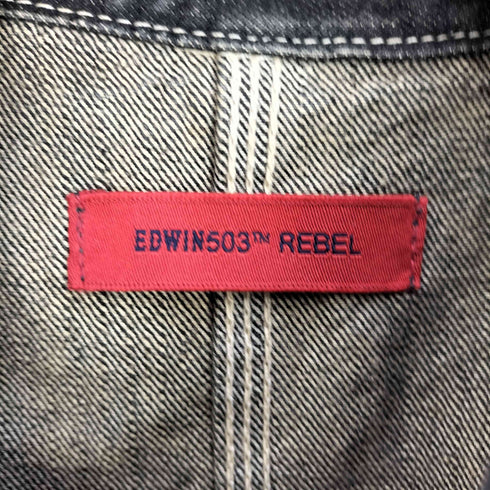 エドウィン EDWIN 503REBEL USED加工 デニムカバーオール メンズ import:M
