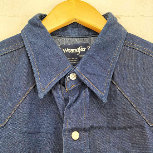ラングラー Wrangler USA製 ウエスタンデニムシャツ メンズ 16 1/2