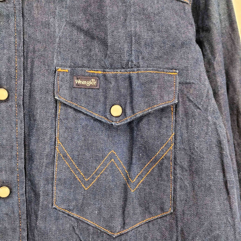 ラングラー Wrangler USA製 ウエスタンデニムシャツ メンズ 16 1/2
