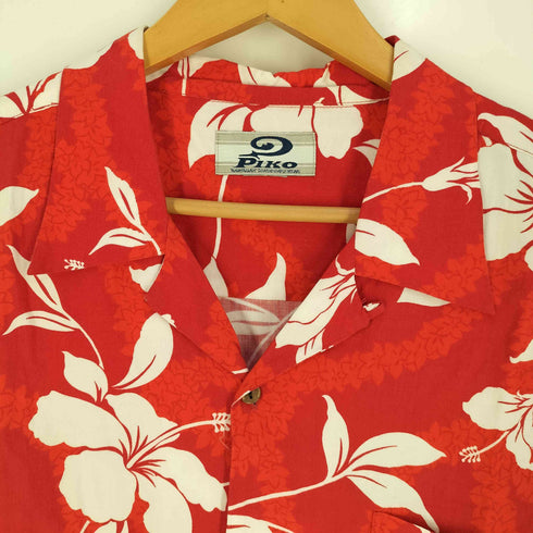 ピコ PIKO ハイビスカス レーヨンアロハシャツ メンズ JPN:M