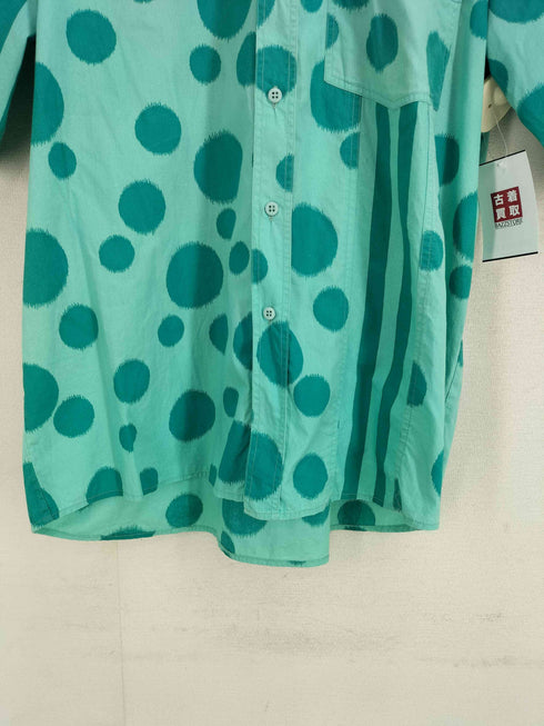 FOLLOW ME BY LINCRON ドットストライプ切替 S/S シャツ メンズ