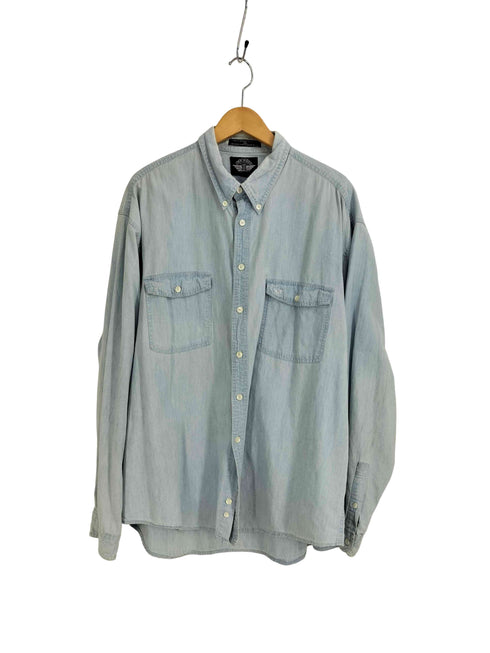 ドッカーズ DOCKERS 90S シャンブレー L/S BD シャツ メンズ import:XL