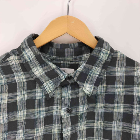 ザラ ZARA チェック柄 シワ加工 L/S シャツ メンズ JPN:XXL
