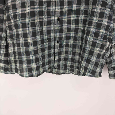 ザラ ZARA チェック柄 シワ加工 L/S シャツ メンズ JPN:XXL