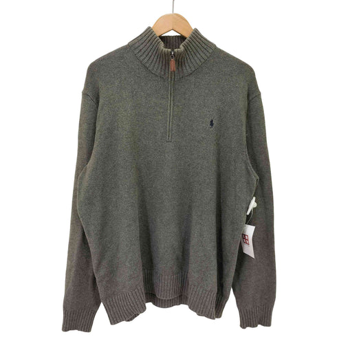 ポロバイラルフローレン Polo by RALPH LAUREN ハーフジップコットンニット メンズ JPN:XL