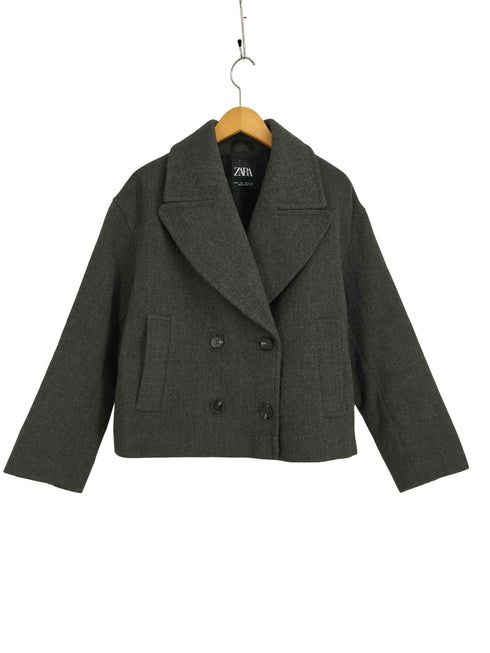 ザラ ZARA ショート丈ダブルブレストコート レディース import:S