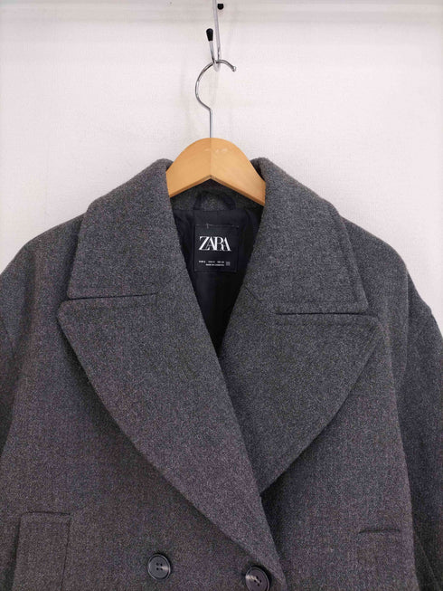ザラ ZARA ショート丈ダブルブレストコート レディース import:S