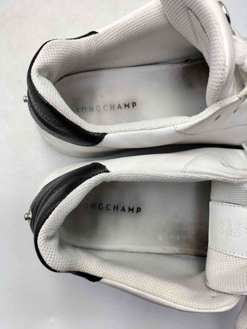ロンシャン LONGCHAMP ロゴプレート レザー ローカットスニーカー メンズ EUR:44