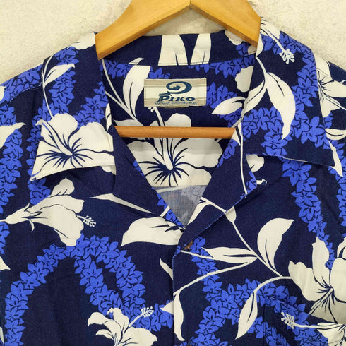 ピコ PIKO ハイビスカス レーヨンアロハシャツ メンズ JPN:M