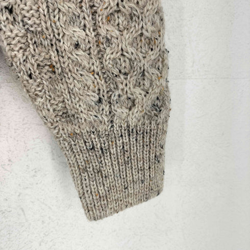アランクラフト aran crafts 90s- カラーネップ フィッシャーマンニット レディース XS