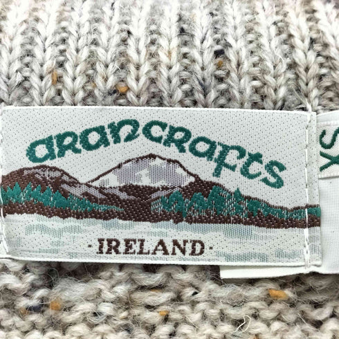 アランクラフト aran crafts 90s- カラーネップ フィッシャーマンニット レディース XS