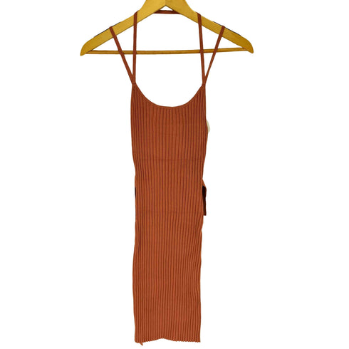 エイソス asos リブニットキャミソールワンピース レディース UK 4
