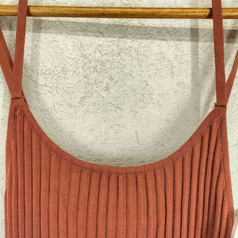 エイソス asos リブニットキャミソールワンピース レディース UK 4