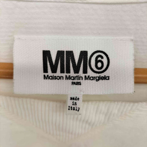 エムエムシックスメゾンマルタンマルジェラ MM6 Maison Martin Margiela 13AW イタリア製 コーデュロイ Vネック 5分袖 S/S シャツ レディース import:S