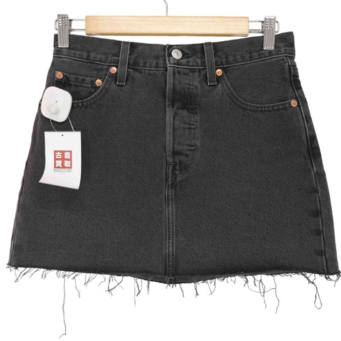 リーバイス LEVI STRAUSS&CO ICON SKIRT ブラックデニムミニスカート Y2K レディース 25