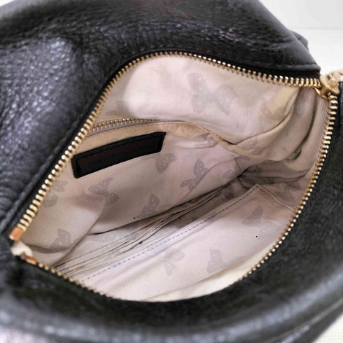 シーバイクロエ SEE BY CHLOE ロゴプレート フロントポケット レザーショルダー バッグ レディース