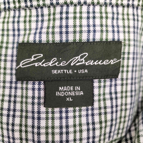 エディーバウアー Eddie Bauer WRINKLE RESISTANT RELAXED FIT BDチェックシャツ メンズ JPN:XL
