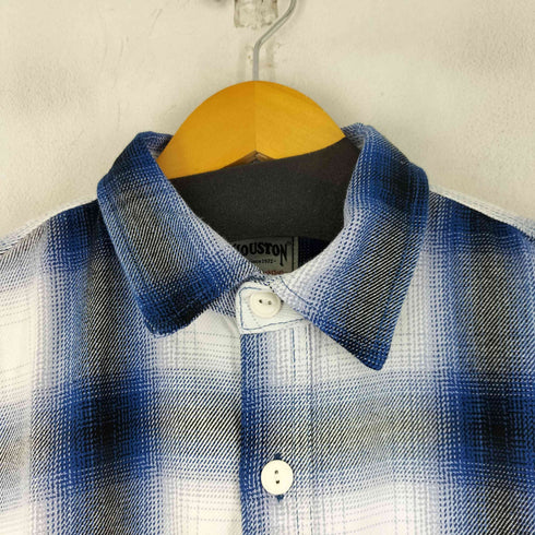 ヒューストン HOUSTON OMBRE CHECK VIYELLA SHIRT メンズ JPN:L