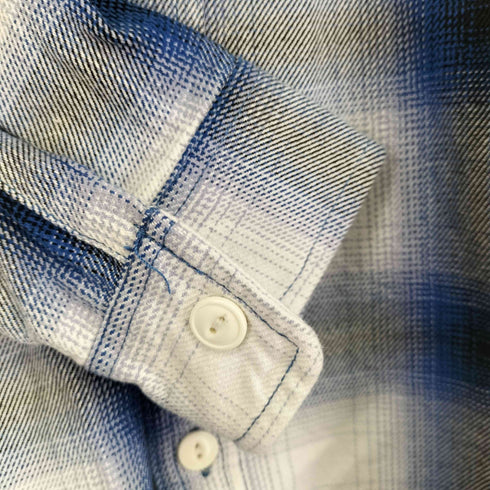 ヒューストン HOUSTON OMBRE CHECK VIYELLA SHIRT メンズ JPN:L