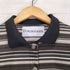 polysooem ボーダー柄L/Sポロシャツ import レディース ONESIZE