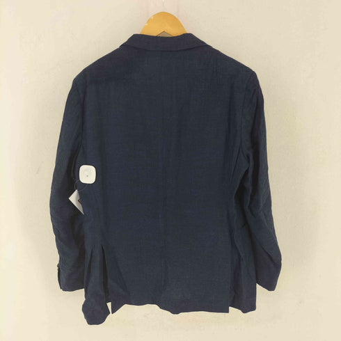 ビームス BEAMS Custom Taylor リネン シルク カシミヤ混 段返り襟 3B テーラードジャケット メンズ FREE