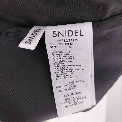 スナイデル snidel ジップスリット タイト スカート レディース JPN:0