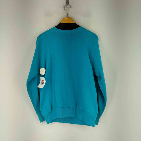 80S MADE IN USA 猫プリント ラグランスウェット メンズ JPN:L