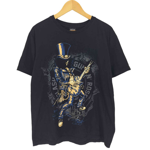 New type system グラフィック 半袖 バンド Tシャツ メンズ JPN:L