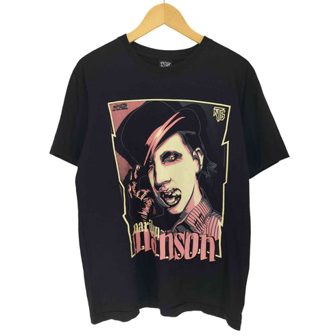 New type system グラフィック 半袖 バンド Tシャツ メンズ JPN:L
