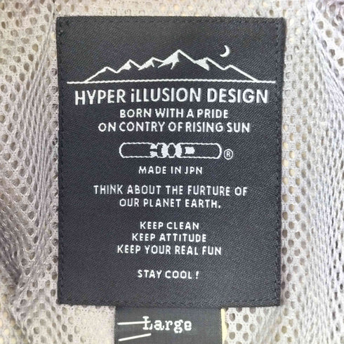 HYPER ILLUSION DESIGN HID ハーフジップアノラックパーカー プルオーバーマウンテンパーカー メンズ JPN:L