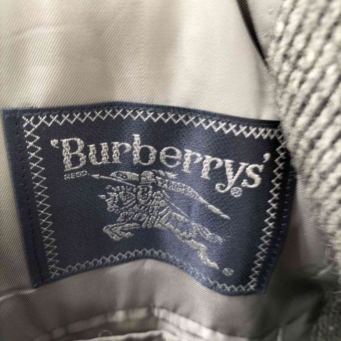 バーバリーズ BURBERRYS 80-90S OLD 英国製 織り 生地 2B テーラード ジャケット メンズ