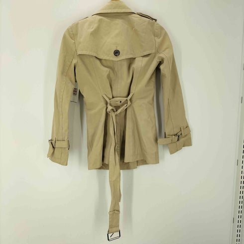 バーバリーブルーレーベル BURBERRY BLUE LABEL Gun Flap Double Balmacaan Coat 裏地ノバチェック ガンフラップ付き ダブル バルマカーン ステンカラー ロング コート レディース 36