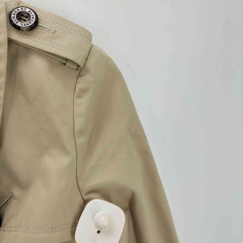 バーバリーブルーレーベル BURBERRY BLUE LABEL Gun Flap Double Balmacaan Coat 裏地ノバチェック ガンフラップ付き ダブル バルマカーン ステンカラー ロング コート レディース 36