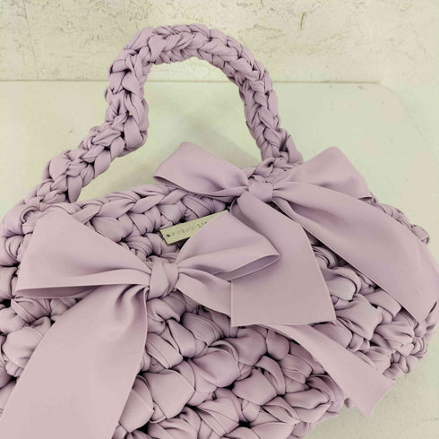 RUBAN LIBERTÉ 編み込み リボン ハンドバッグ レディース