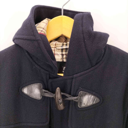 バーバリーブラックレーベル BURBERRY BLACK LABEL Cashmere & Wool Duffle Long Coat 裏地ノバチェック カシミヤ ウール ダッフル ロング コート メンズ import:L