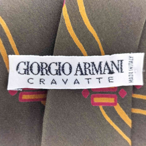 ジョルジオアルマーニ Giorgio Armani Cravatte 総柄シルクネクタイ メンズ