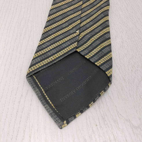 ジョルジオアルマーニ Giorgio Armani Cravatte ストライプシルクネクタイ メンズ