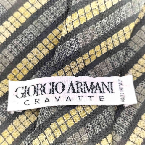 ジョルジオアルマーニ Giorgio Armani Cravatte ストライプシルクネクタイ メンズ