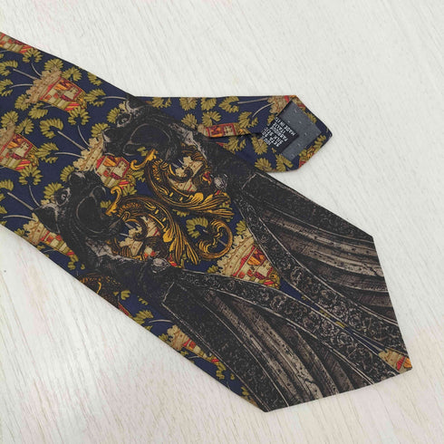 ジャンフランコフェレ GIANFRANCO FERRE 総柄シルクネクタイ メンズ