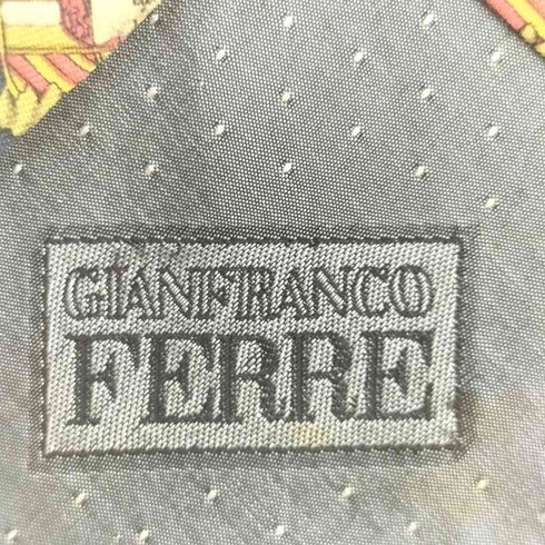 ジャンフランコフェレ GIANFRANCO FERRE 総柄シルクネクタイ メンズ