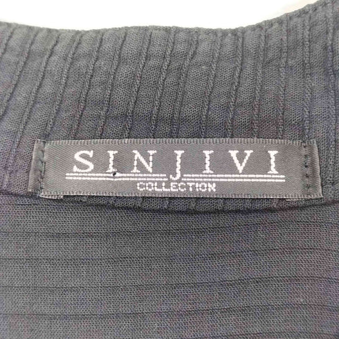 sinjivi collection コットン 前立てレース装飾 ピンタック シャツ レディース import:M